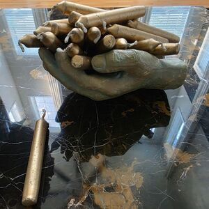 4 Inch Mini Antique Gold Chime Candles Set Of 21